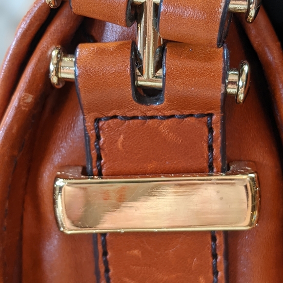 Vtg Antonio Melani Saddlebag Hobo Crossbody - Picture 6 of 9